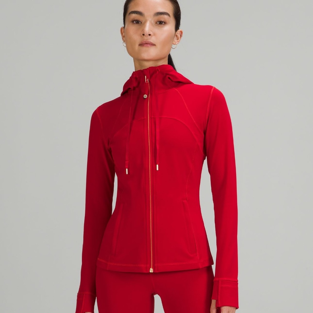 Lululemon Red w Gold Hardware Lunar New Year Hooded Define Jacket Nulu NWOT